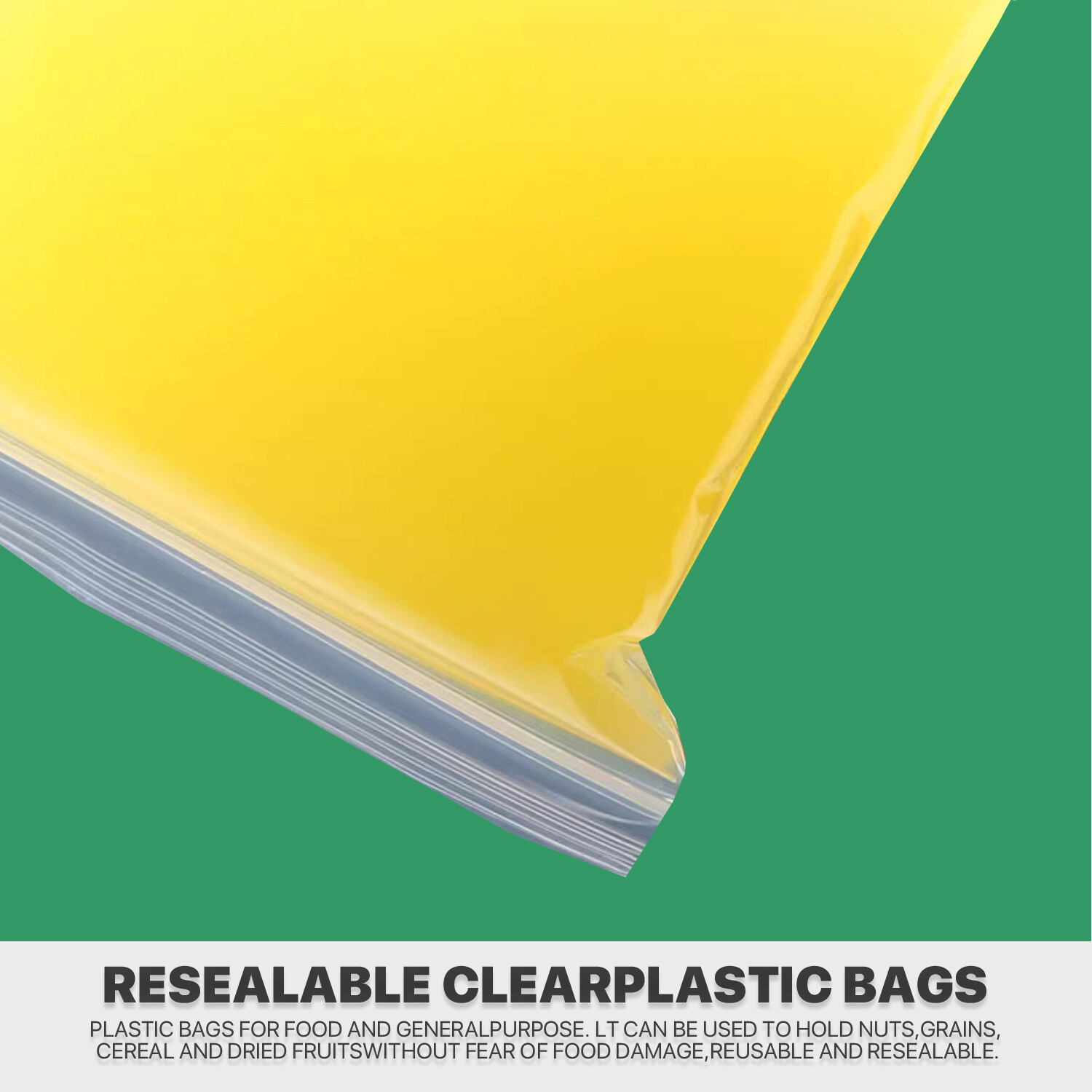x1000, 4.0 Mil Thickness Zipper Reclosable Ziplock CLEAR Plastic Seal Poly Bags