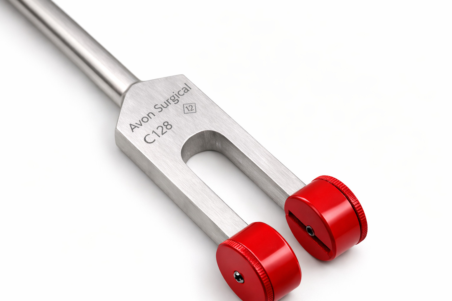 PREMIUM RED Tuning Fork With Weights – C 128 – SURGICAL MEDICAL INSTRUMENTS