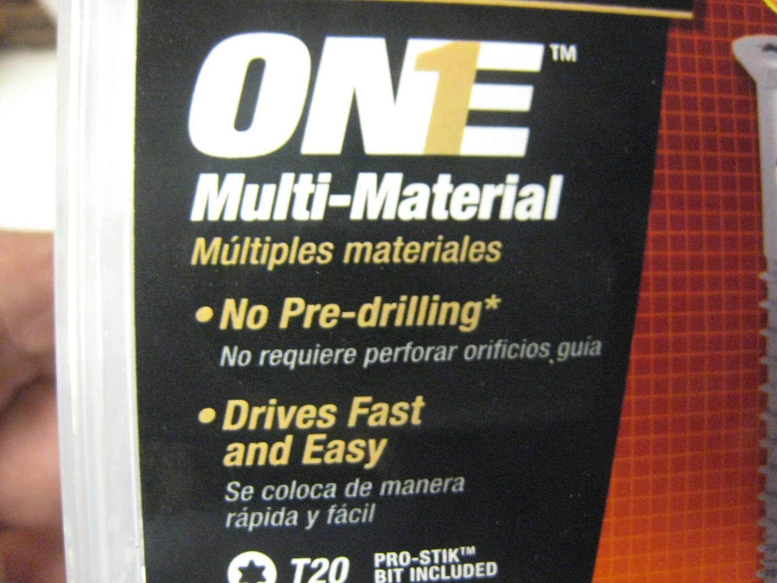 2 yes 2 PowerPro One Multi Material Steel 8 x 1 1/4″ Screw Pack: 1LB #116761