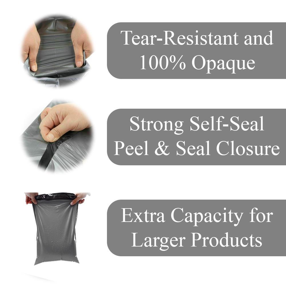 GREY MAILING BAGS STRONG POLY POSTAL POST POSTAGE SELF SEAL PACKAGING STRONG