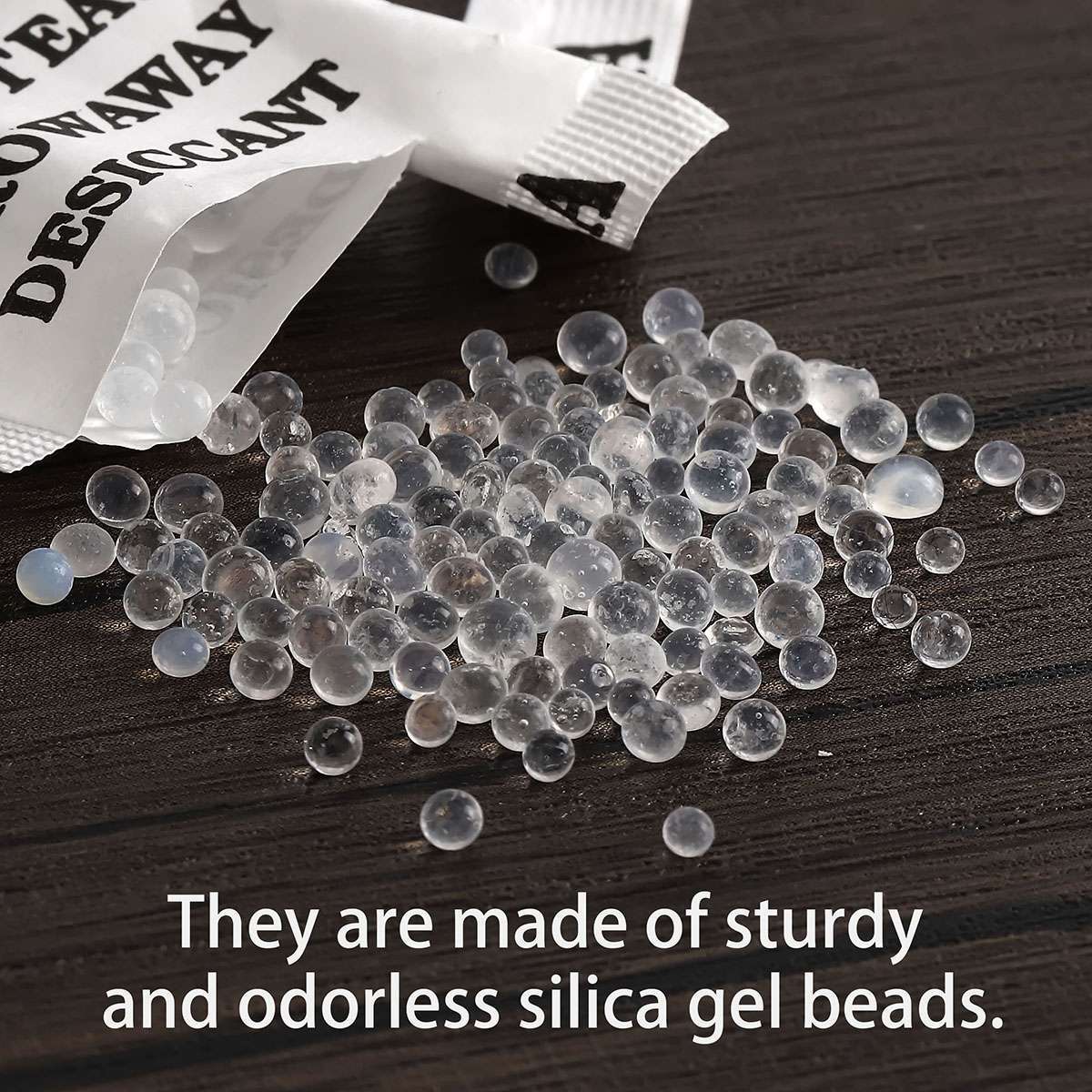 60/100pcs Silica Gel Packets 5g Grams Desiccant Pack Moisture Absorber Reusable