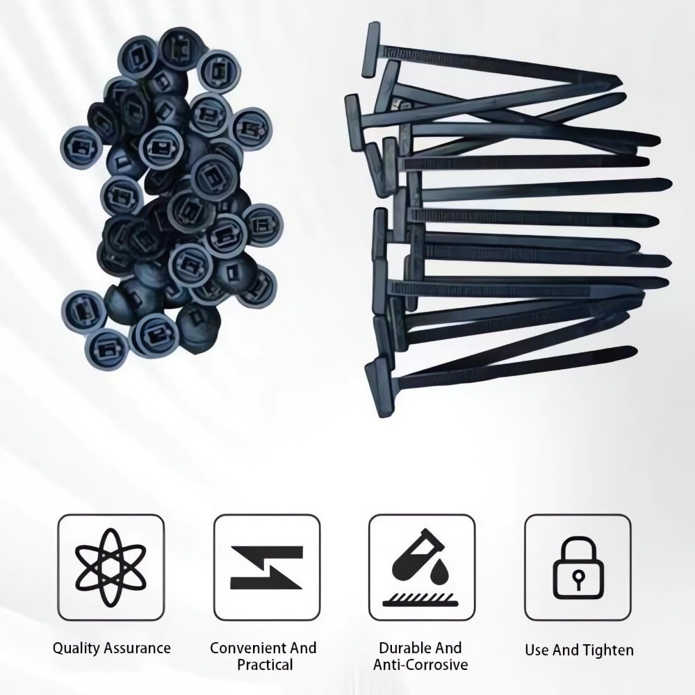 Universal Heavy Duty Nylon Cable Tie Buckle Self Locking Rivet Nylon Zip Holder