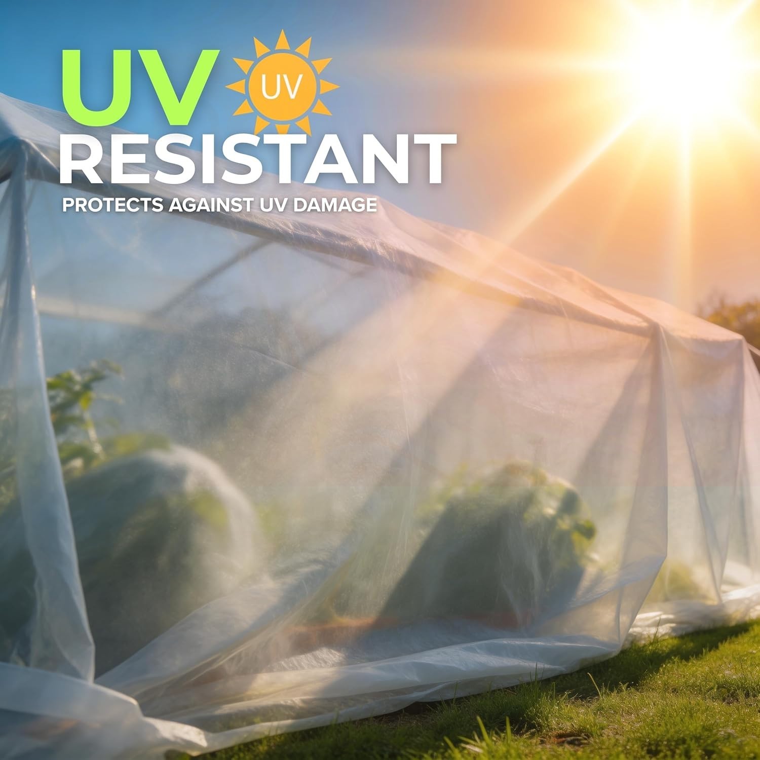 Plastic Sheeting (10′ X 25′) Long, 3 Mil (2 Pack) – UV Protection Poly Sheeting