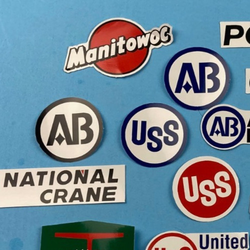 Big Sticker Lot USS United States Steel AB American Bridge Ironworker Carpenter