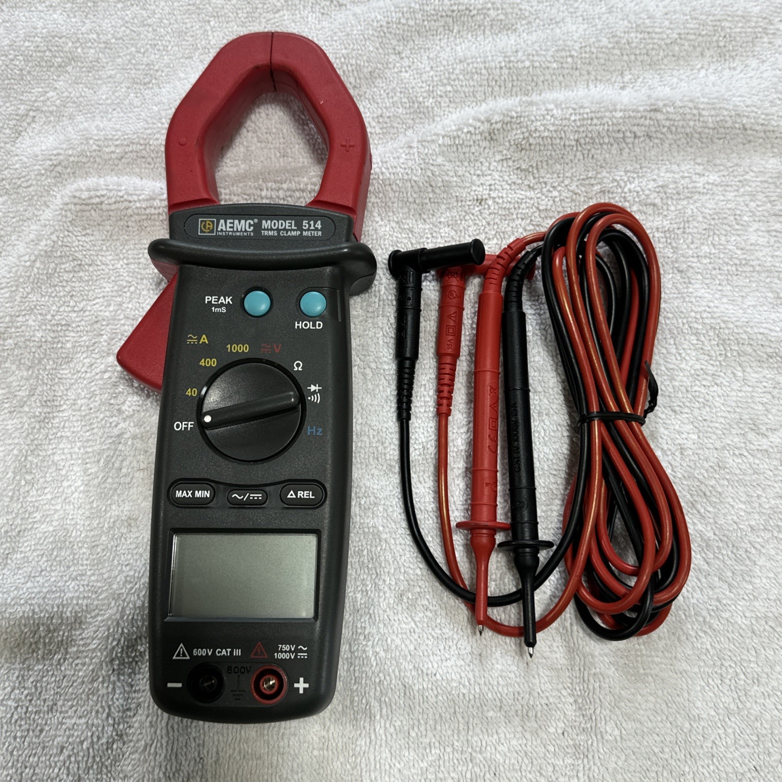 AEMC 514 750V AC 1000V DC 1000A TRMS Clamp Meter with Case
