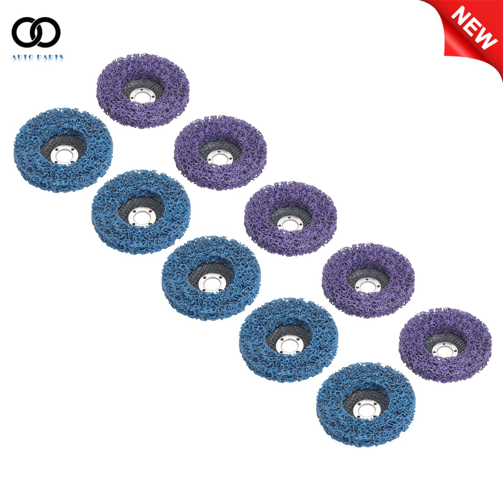 10Pack 4″ Purple And Blue Paint Stripping Discs for Angle Grinder Metal Rust