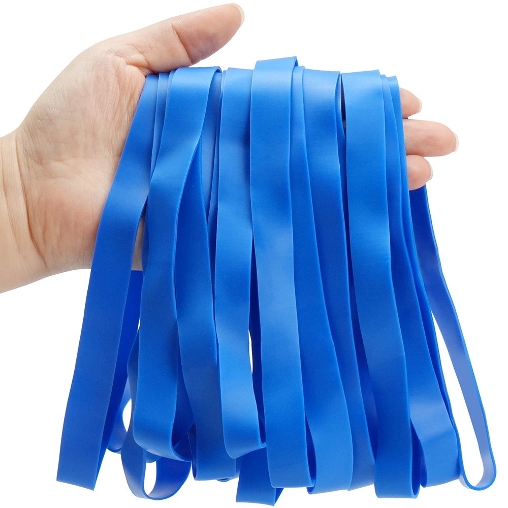 30PCS Large Rubber Bands Heavy Duty Size #107 Blue Elastic Long Rubber Bands