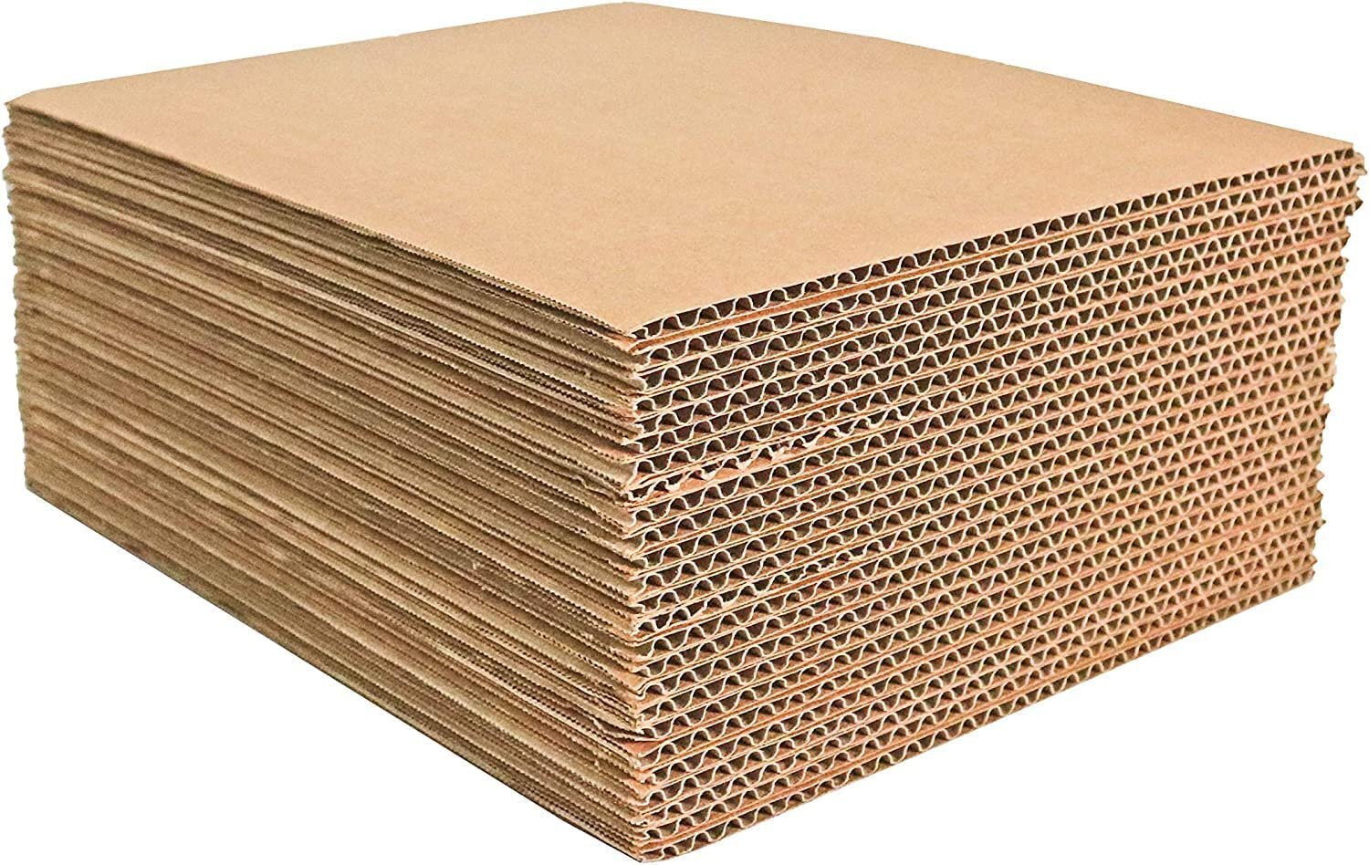 100 8.5×11 Cardboard Corrugated Pads Inserts Filler Sheet 8.5 x 11