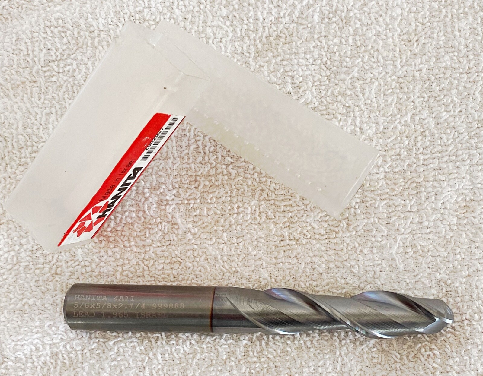 HANITA Carbide 5/8 x 5/8 x 2.25 x 5″ HSS Ball Nose End Mill 2 Flute Aluminum