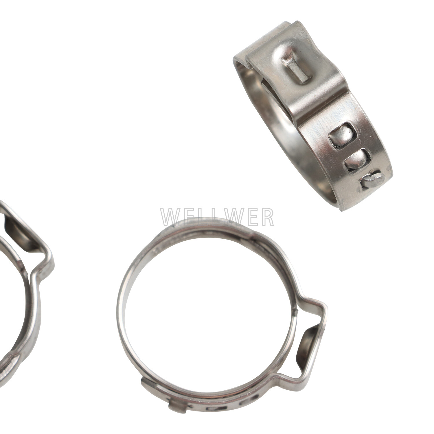 100Pcs 1/2″ PEX Stainless Steel Clamp Cinch Rings Crimp Pinch Fitting