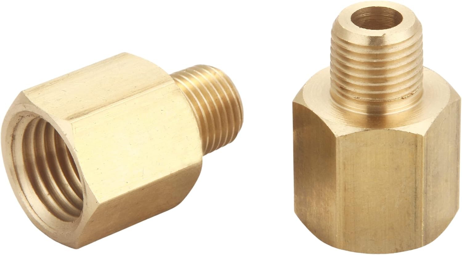 1/4 Inch Female to 1/8 Inch Male, Reducing Adaptor Brass Pipe Fitting, NPT Adapt