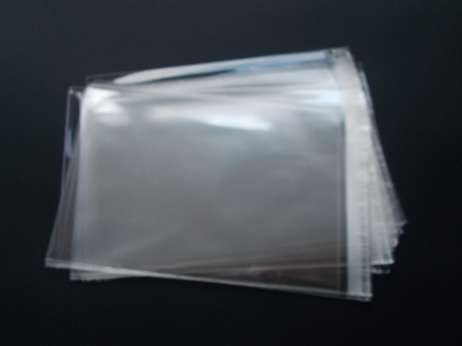 100 Clear Resealable Self Adhesive Seal Cello Lip & Tape Plastic bags 1.6 mil