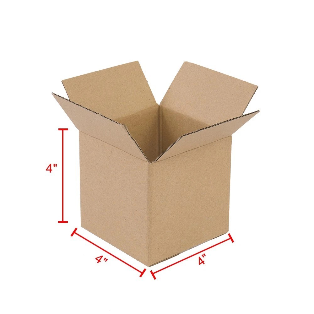 100PC 4x4x4 Cardboard Paper Boxes Mailing Packing Shipping Box Corrugated Carton