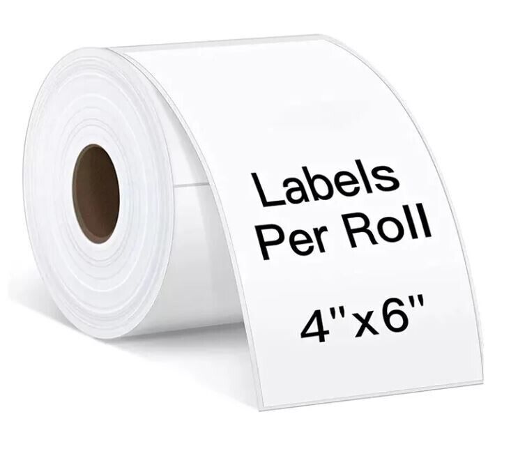10 Rolls 4×6 Direct Thermal Shipping Labels – 250 per roll – 2500 labels