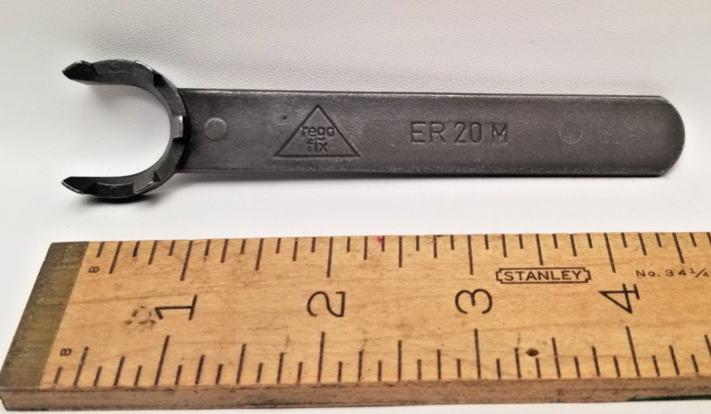 ORIGINAL REGO FIX ER 20 M COLLET NUT WRENCH WATCHMAKERS SWITZERLAND SWISS