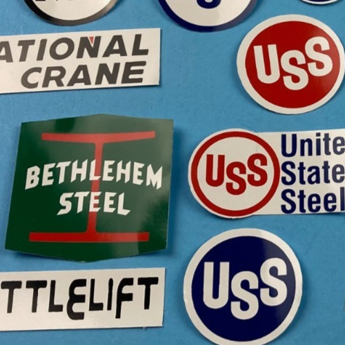 Big Sticker Lot USS United States Steel AB American Bridge Ironworker Carpenter