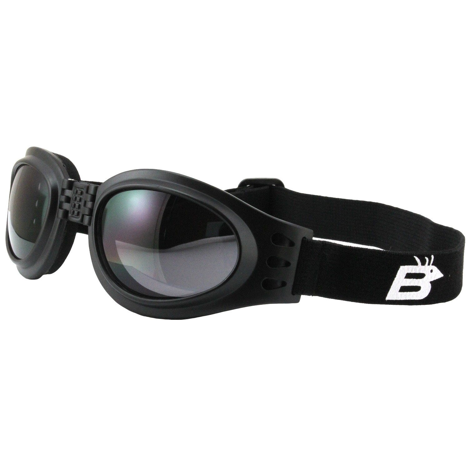 2 Pairs of Birdz Eyewear Parrot Black Padded Goggles Smoke & Purple Lenses