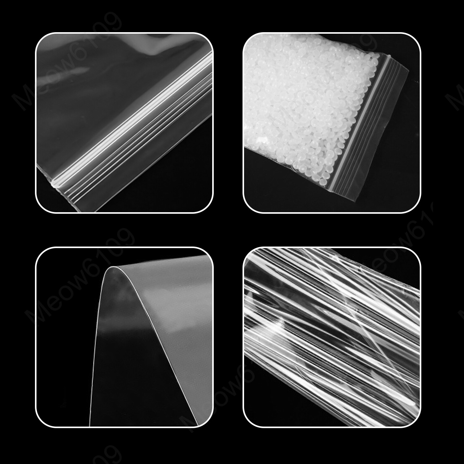 Clear Zip Seal Plastic Bags Jewelry Zipper Top Lock Reclosable Baggies 2 Mil 2ML