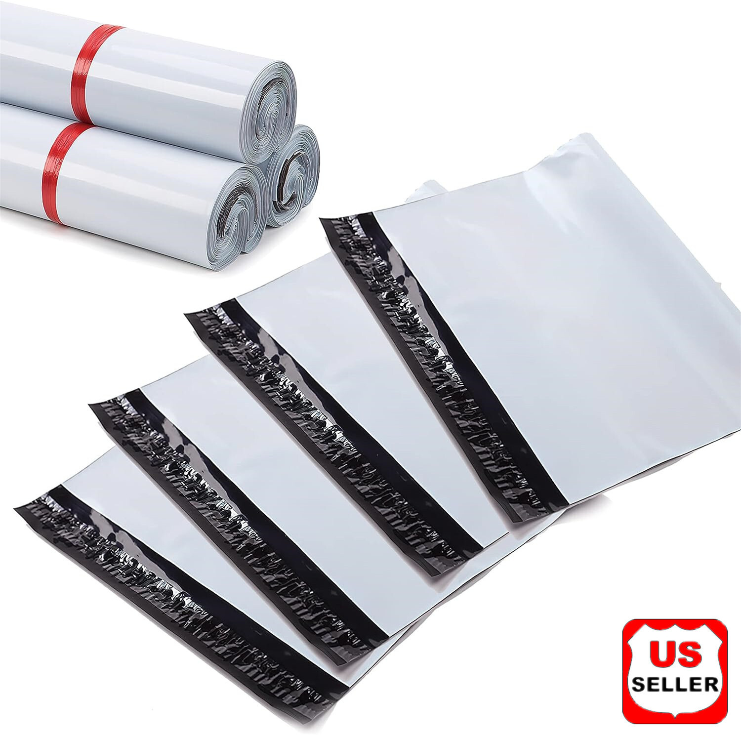 100 Poly Mailers Shipping Envelopes Self Sealing Plastic Mailing Bag Select Size