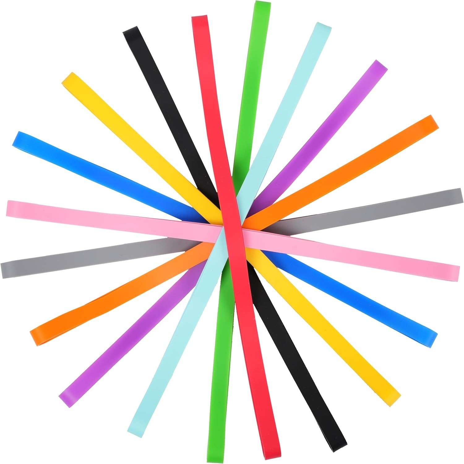 Rubber Bands Silicone 10 Pcs 12Inch Elastic Bands for Notebook Books Cooking Wra