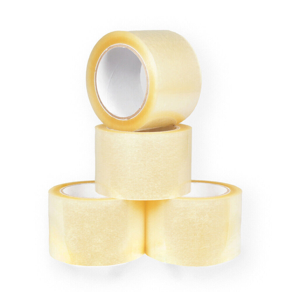 24 Rolls Clear Packing Tape 3″ x 100 Yards (300′ ft) Carton Sealing Packaging