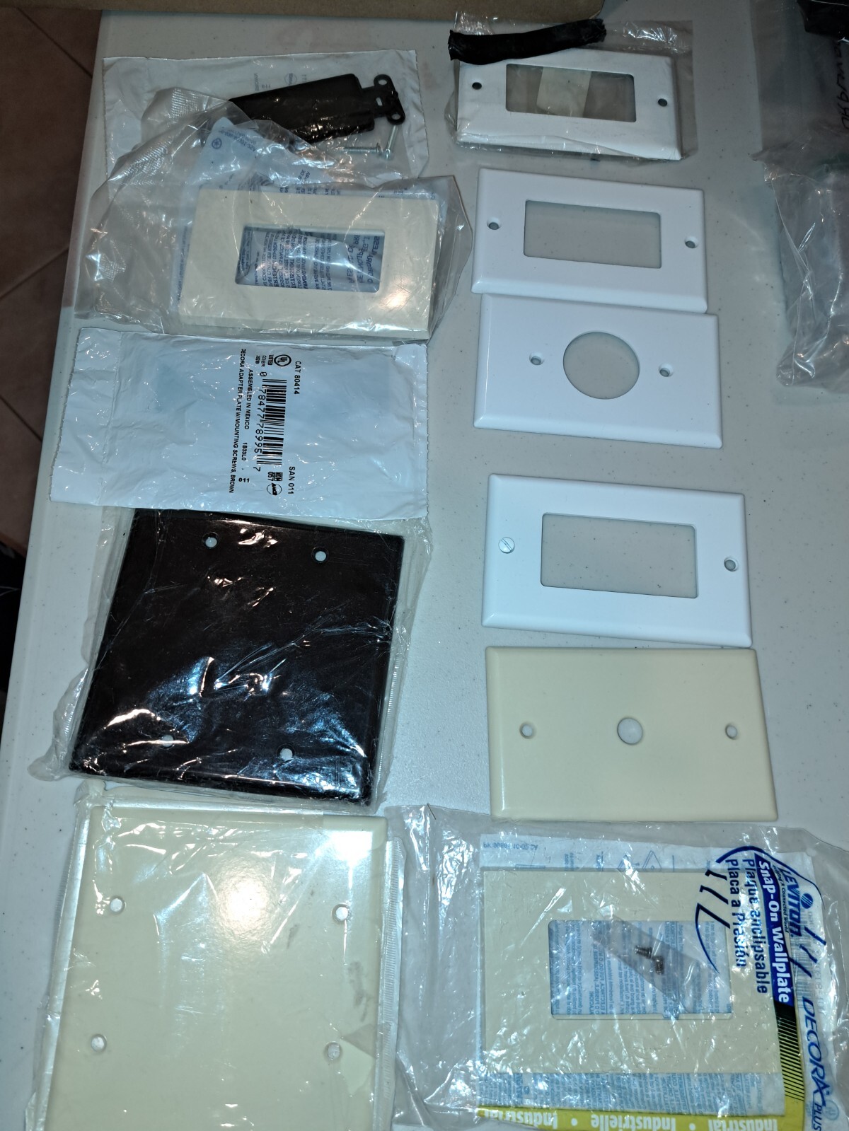 Assortment of Electrical Wall Plates – over 60! – **30-Day money back guarantee*