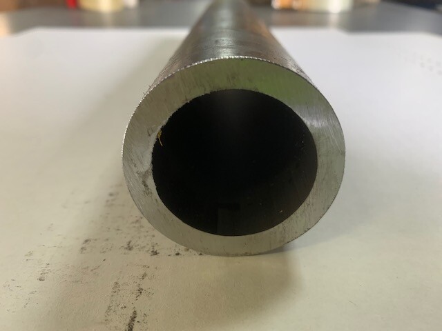 2.25″ OD x 1/4″ Wall DOM Seamless Round Tube x 5″ Long, Mild Steel Tubing