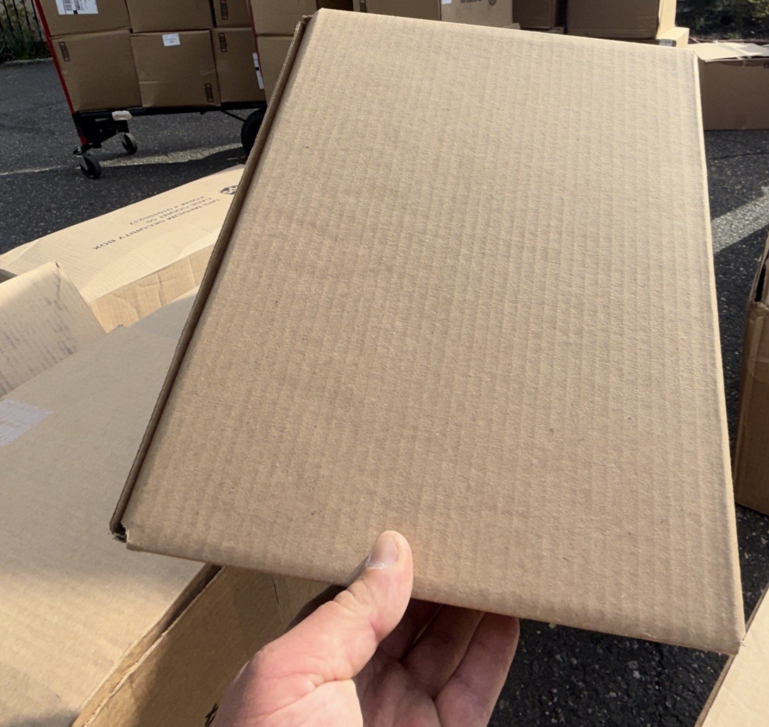 50 Pieces 10″ x 3″ x 12.5″ Corrugated Security Mailer Shipping Box