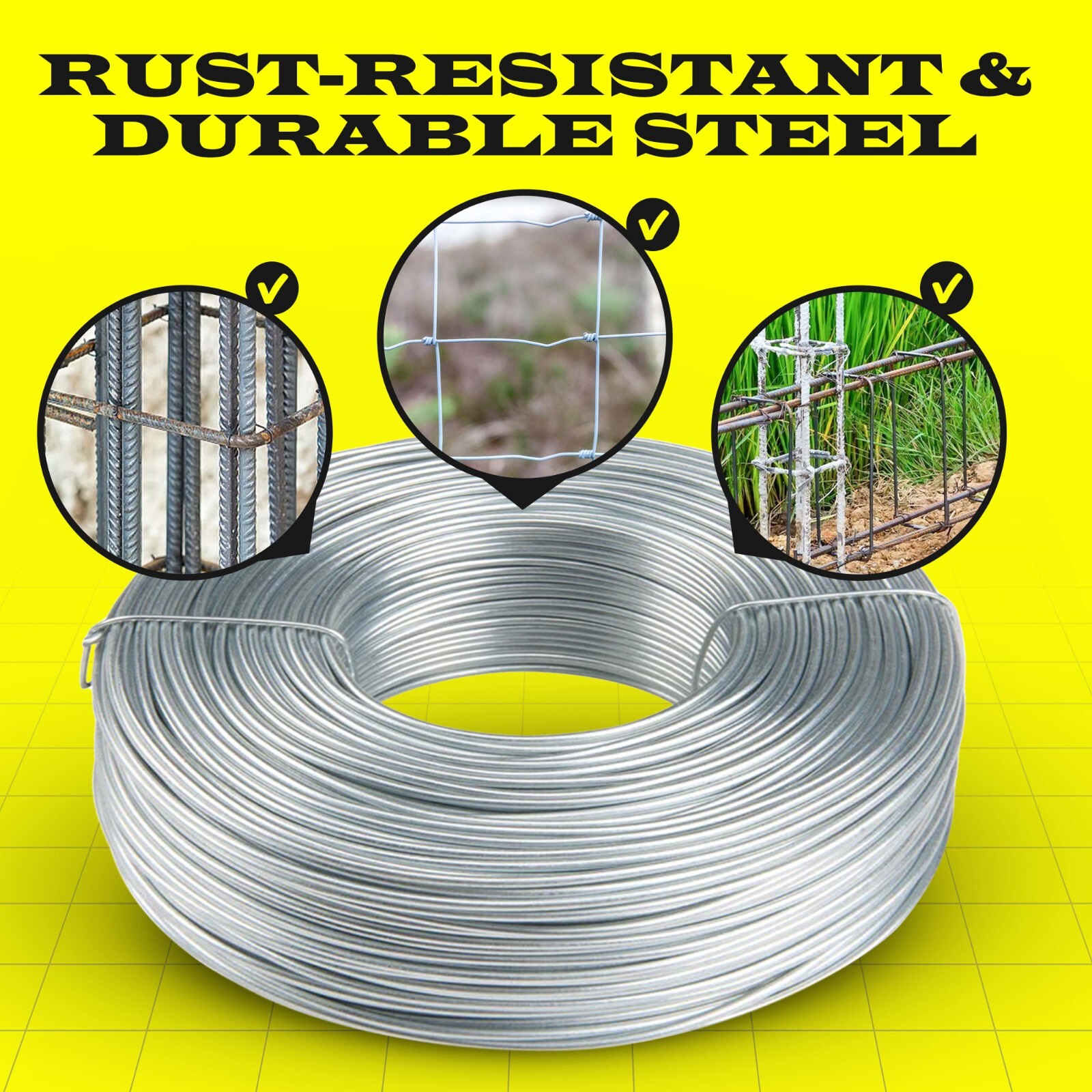 Stainless Steel Tie Wire, 16 Gauge , 3.5lb Rolls 1 – 100 Qty SIMBA STEEL