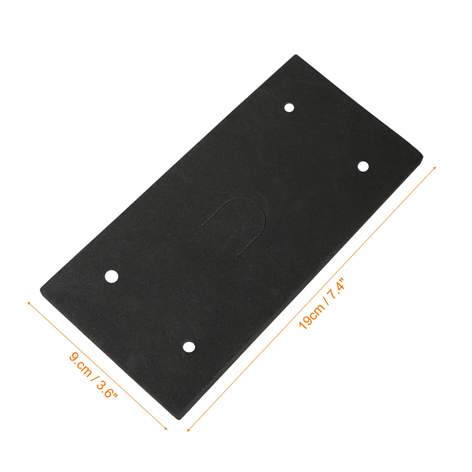Rectangle Shaped Black Foam Sander Back Pad Sanding Mat