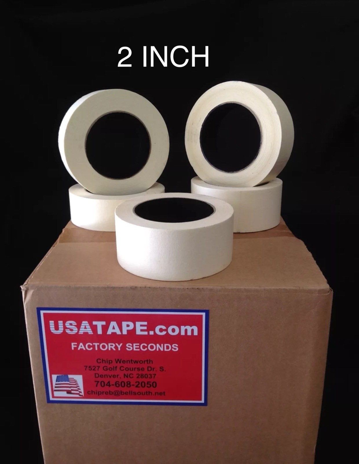 Lot Of 24 Rolls 2″ X 60 Yrds General Purpose Painters Masking Tape MADE IN USA