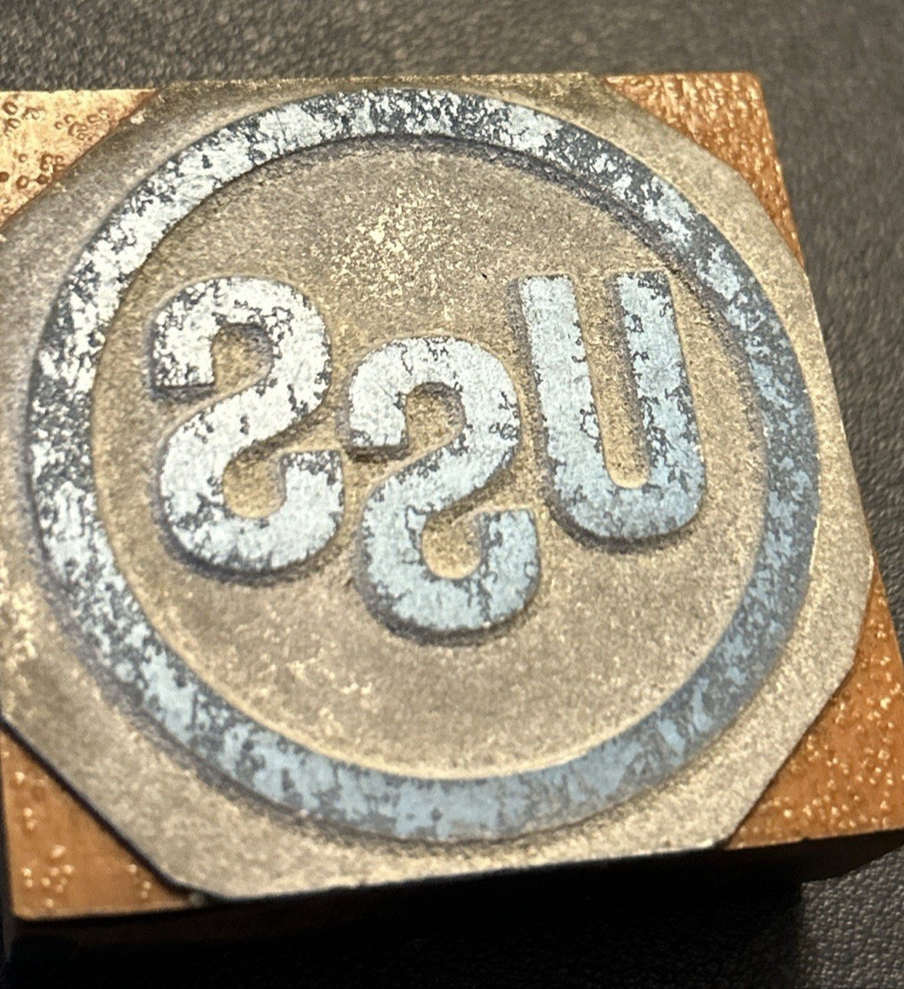 USS Steel | Vintage letterpress printing block – United States Steel