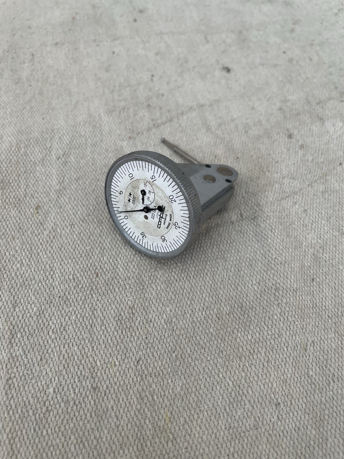 Compac Geneve 223 GLA Test Dial Indicator Gauge Gage Switzerland Missing Screen