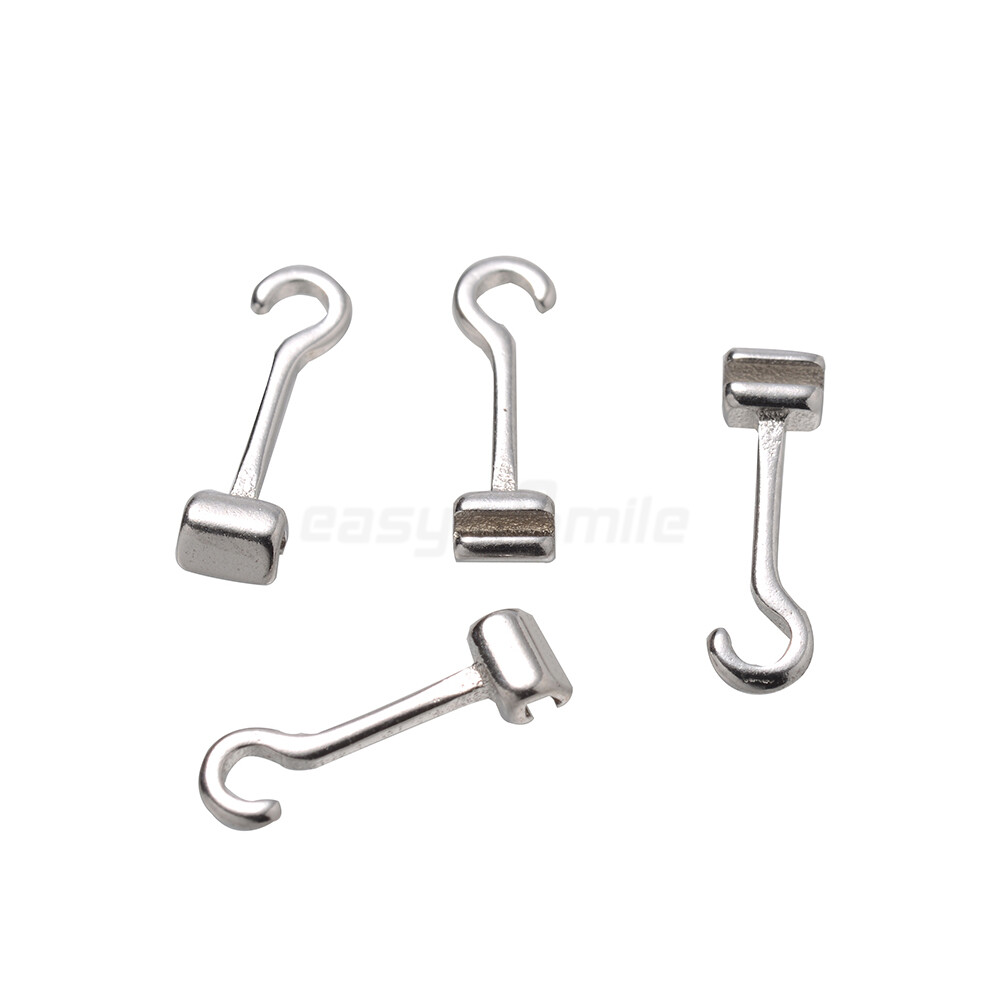 10PCS Orthodontic Crimpable Hooks Dental Stainless Steel Traction Hooks 40 Types