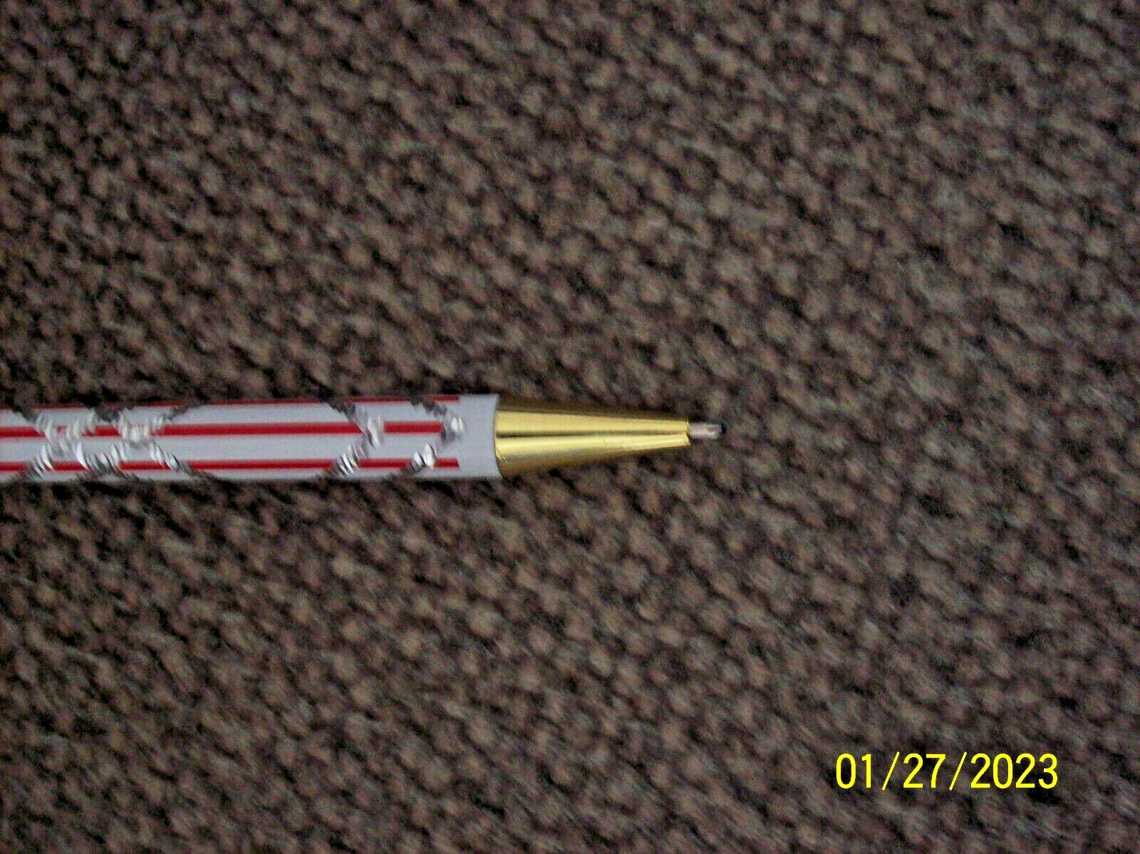 New, 2 Unbranded USA Flag Ball Point Pen with Eagle Clip