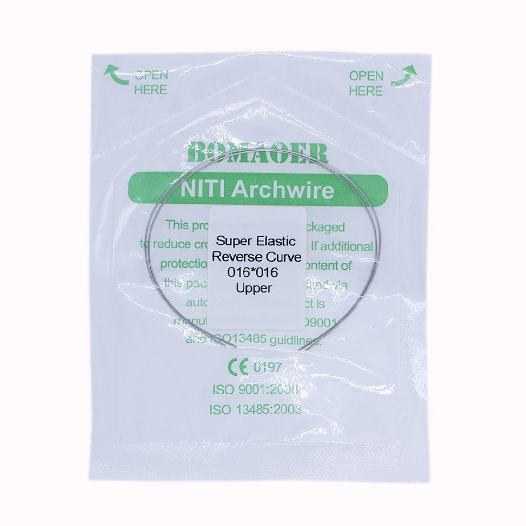 30×Dental Orthodontic Niti Rectangular Arch Wires Reverse Curve 16×16 Upper