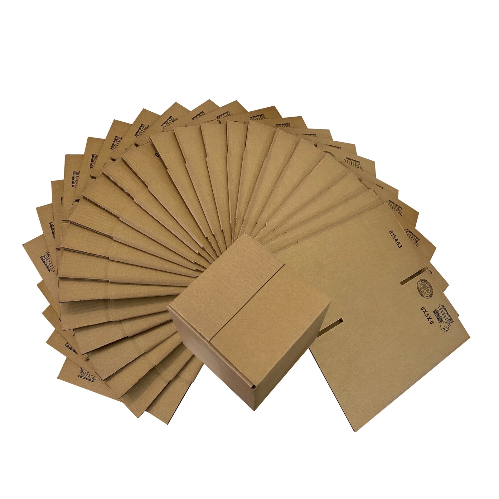UOFFICE Corrugated Boxes 5″ x 5″ x 5″ Cube Boxes – Bundle of 25 Shipping Boxes