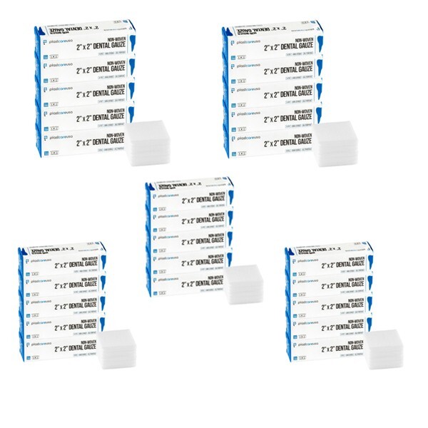 Dental Gauze 2×2 , 4 Ply Non Woven PGH2204 PlastCare 5000pcs (1Case)