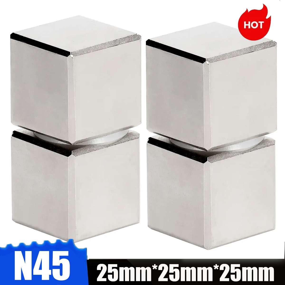 25mm Block Large Neodymium Magnet Rare Earth Super Strong Huge Mangets Lot