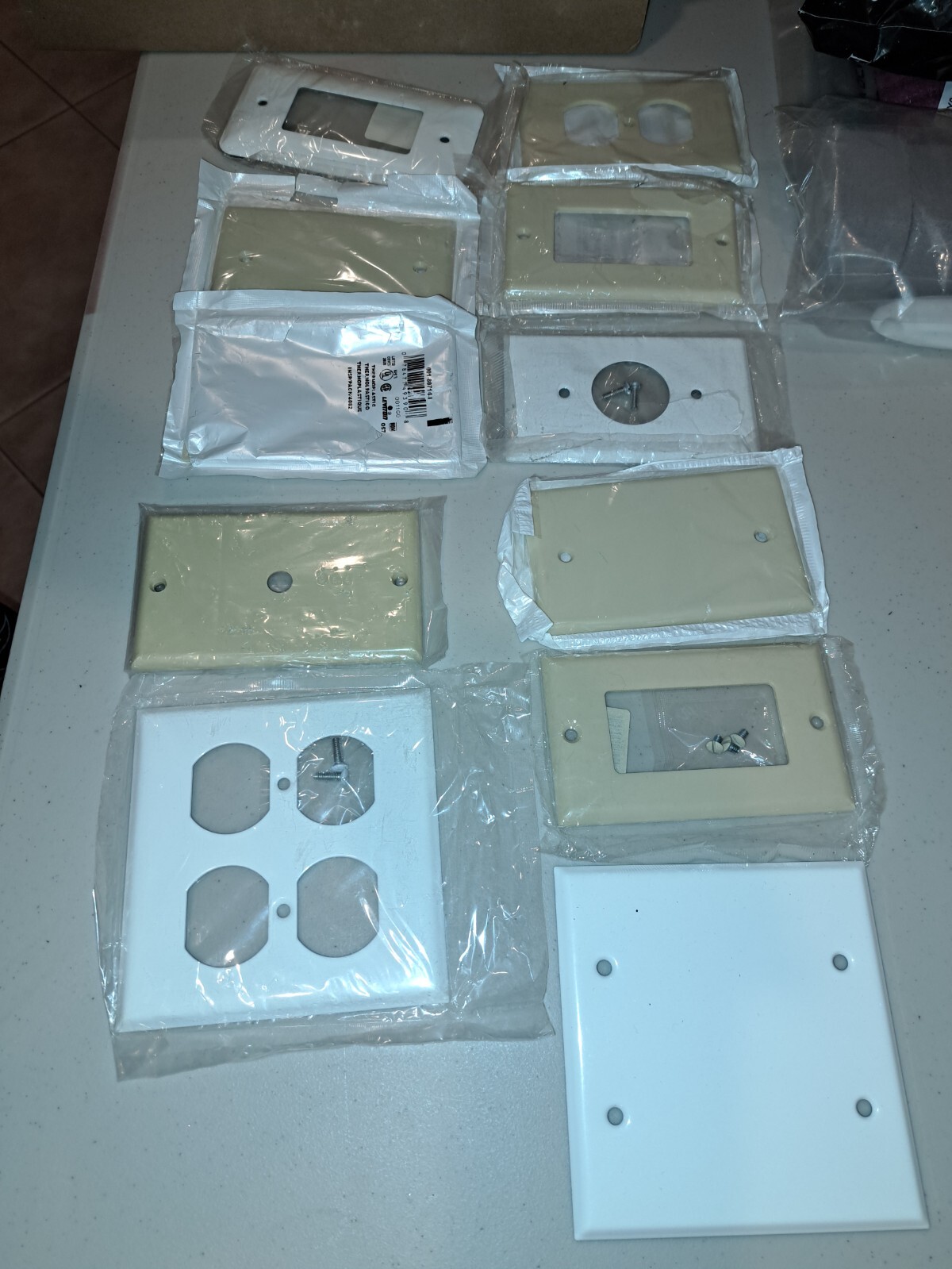 Assortment of Electrical Wall Plates – over 60! – **30-Day money back guarantee*