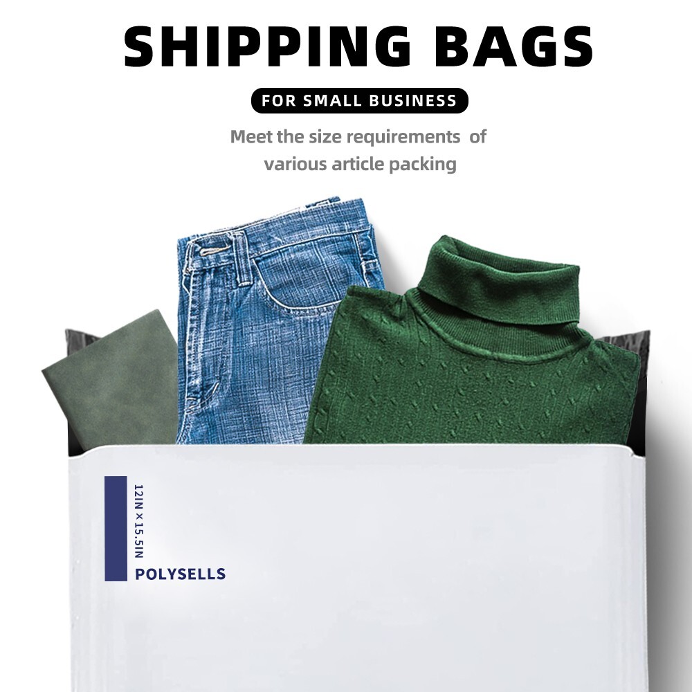 500 12×15.5 Poly Mailers Envelopes Self Sealing Shipping Mailers Bags POLYSELLS