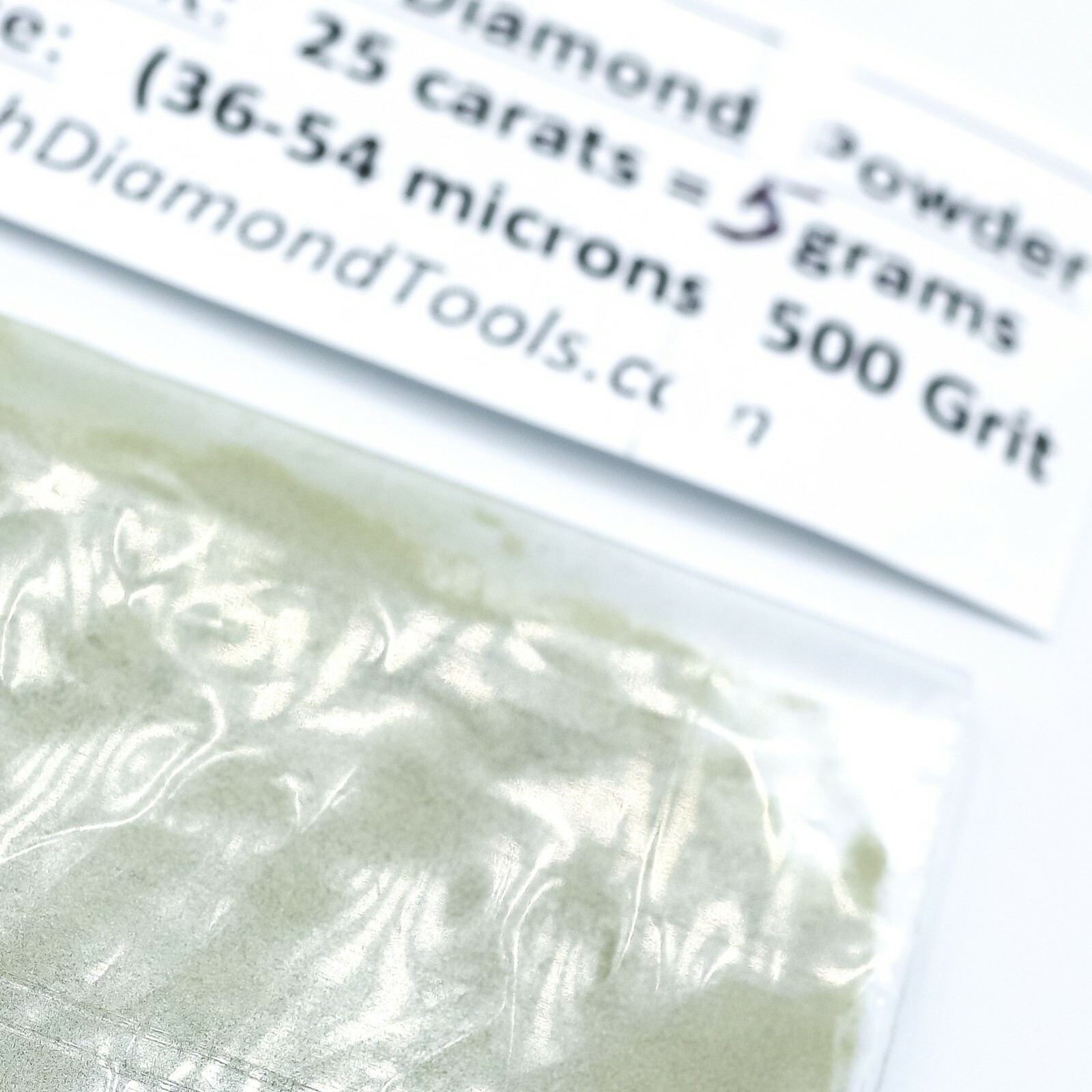 TechDiamondTools Diamond Powder 500 Grit 36-54 Microns, 25 cts = 5 Grams