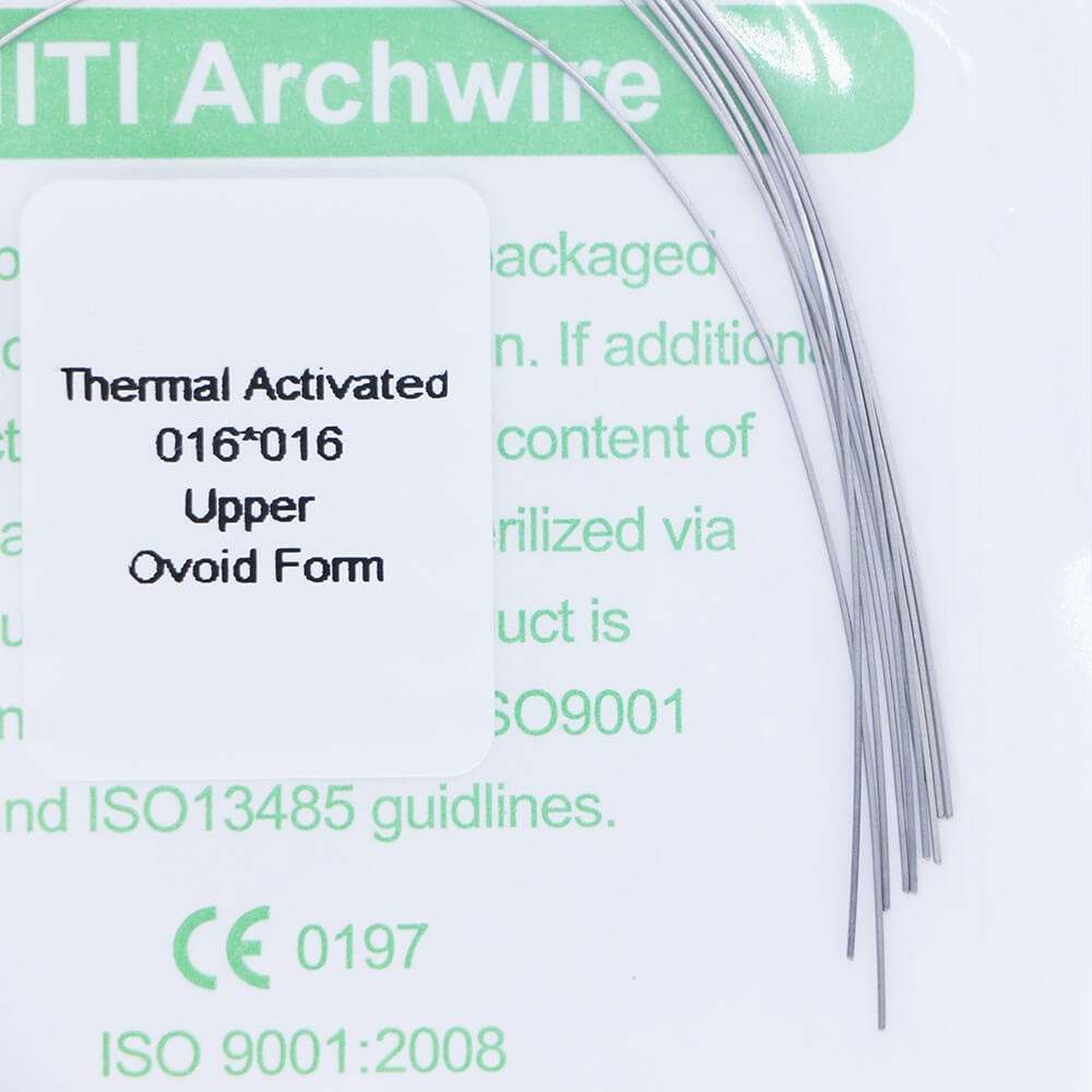 50×Dental Orthodontic Niti Thermal Activated Rectangular Arch Wires 16×16 Upper