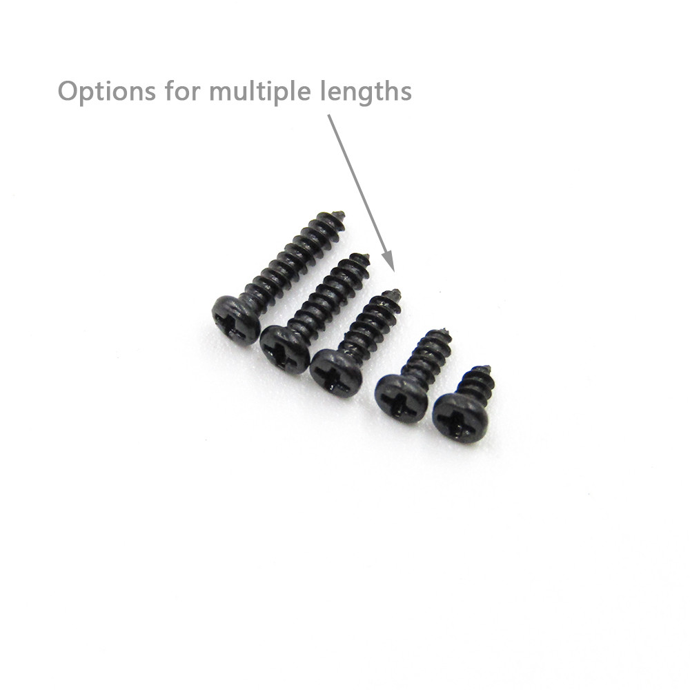 Black Small Self Tapping Screws Phillips Pan Head M1 M1.2 M1.4 M1.5 M1.6 M1.7 M2
