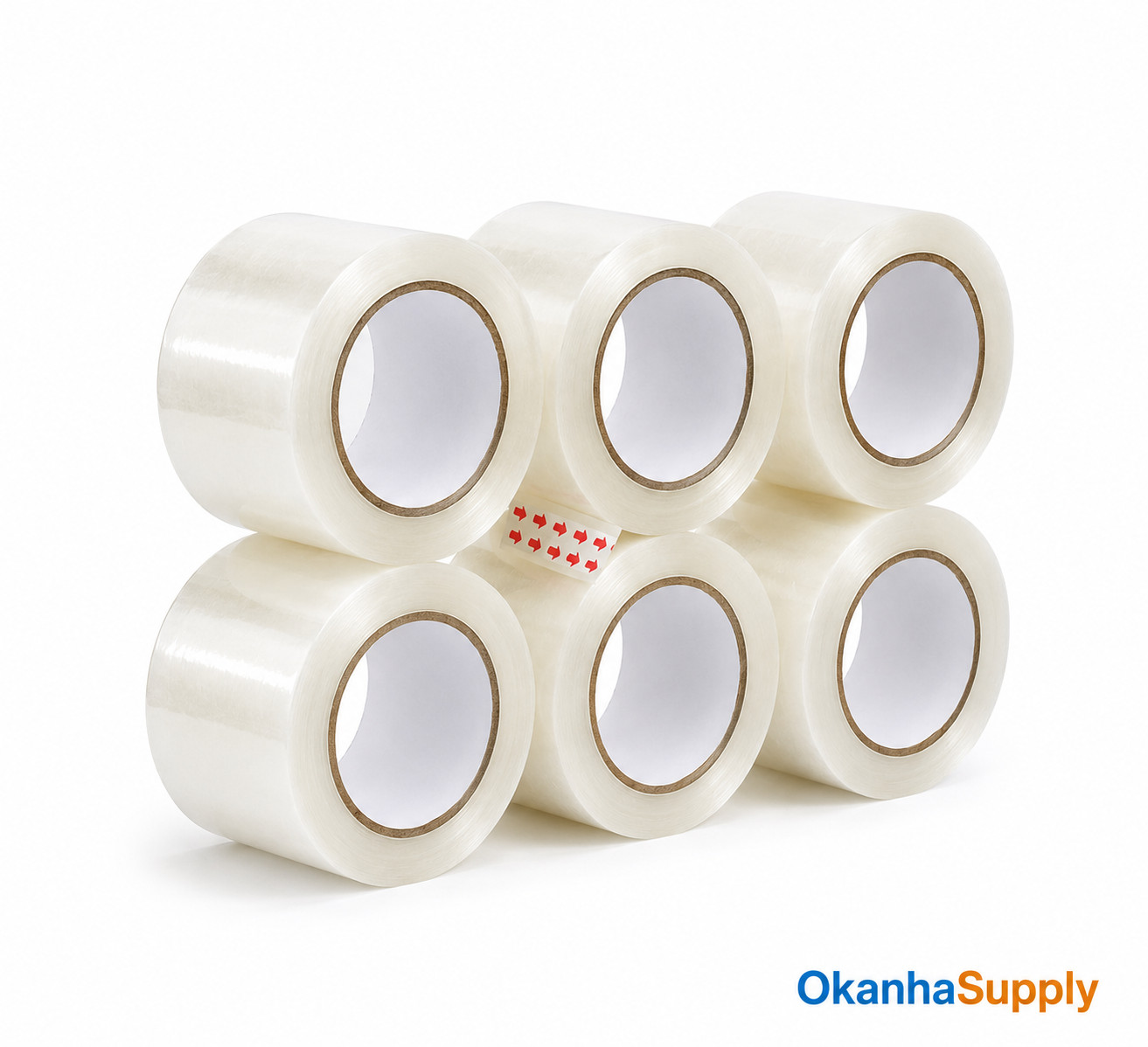 6 Rolls Clear Packing Tape 2″ x 110 Yards Heavy Duty Shipping Tape