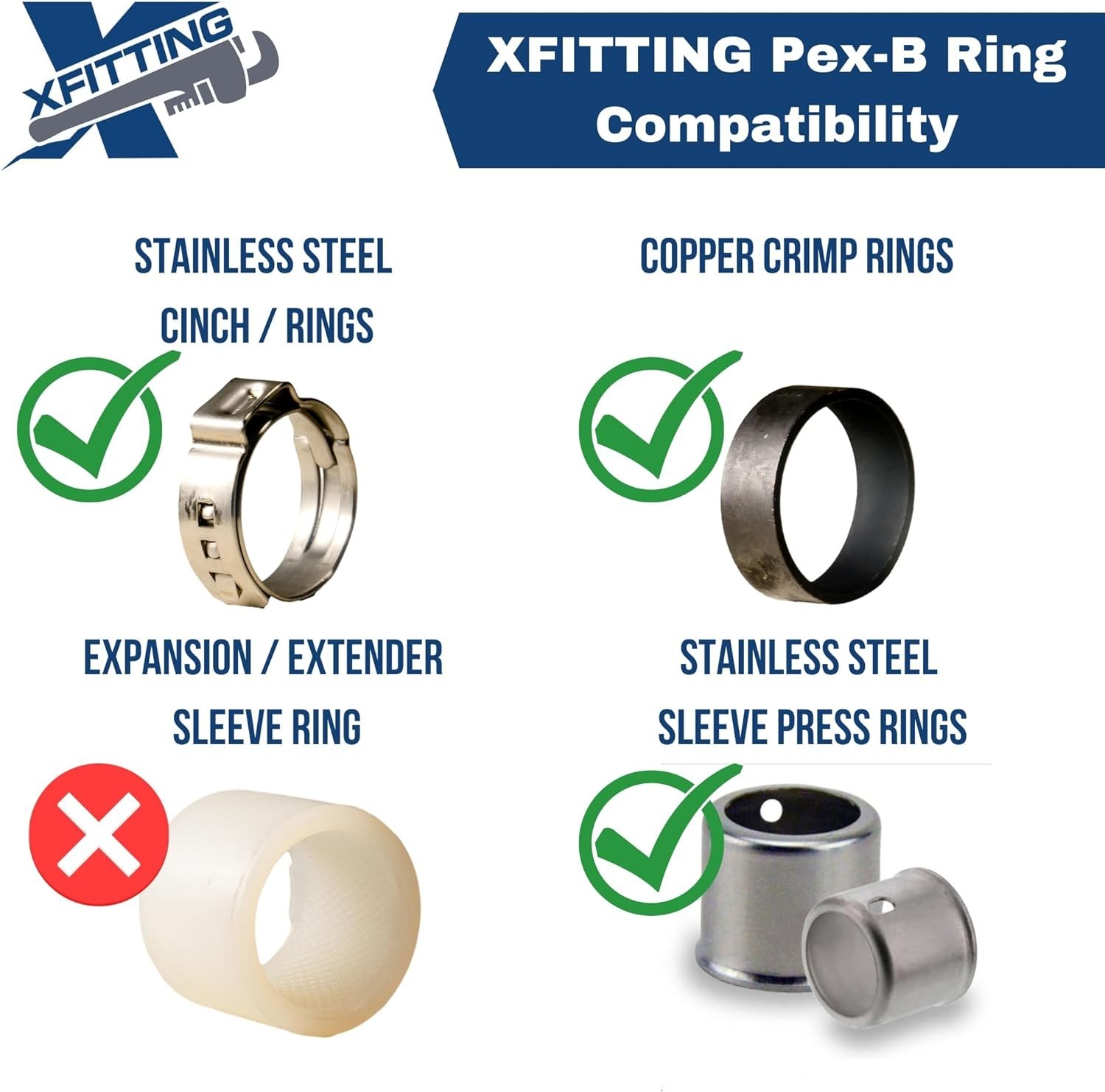 5) 1/2″ PEX X 1/2″MALE NPT THREADED ADAPTER, PEX B CRIMP FITTING LEAD FREE BRASS