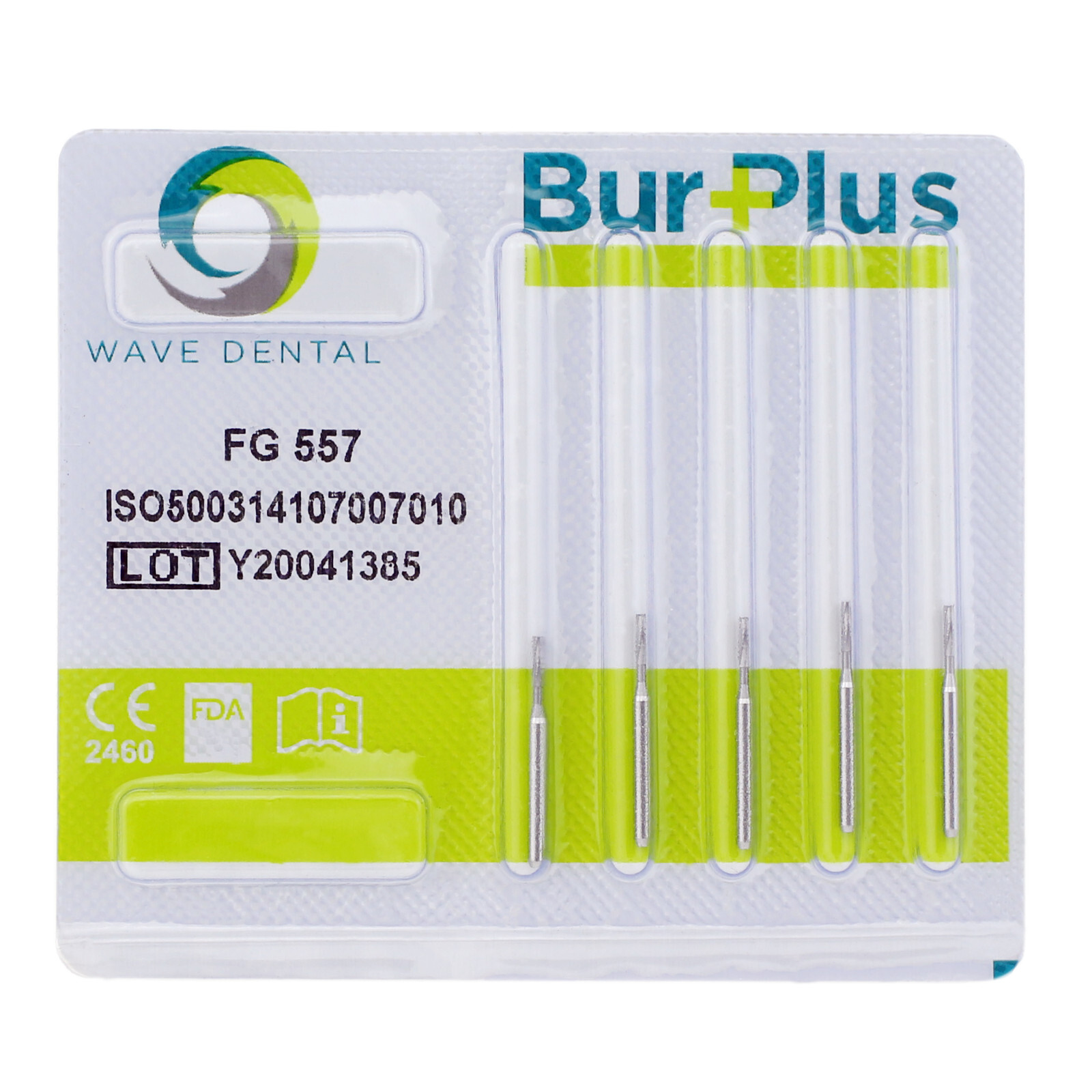 Wave Dental Carbide Burs High Speed Friction Grip 19mm Surgical FGOS FG 25mm