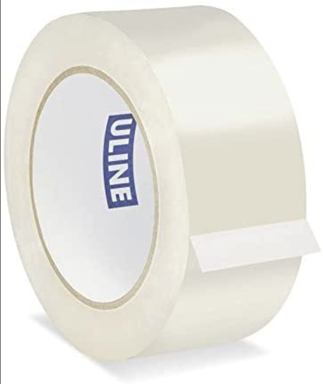 Qty 2 – Uline S-423 Industrial Packing Tape 2″ x 110 yds (330 feet) 2 Mil, Clear