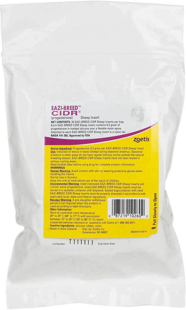 EAZI-BREED CIDR Sheep and Goat Devices (20 per pack) CIDRS
