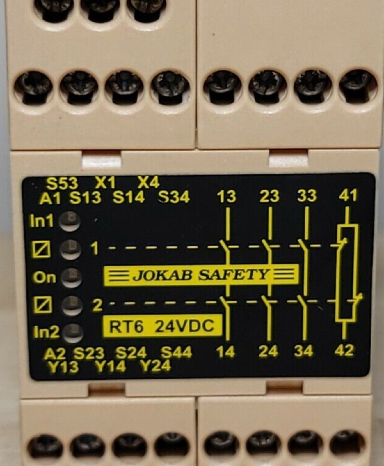 Jokab RT6 Universal Safety Relay 24VDC 3NO 1NC